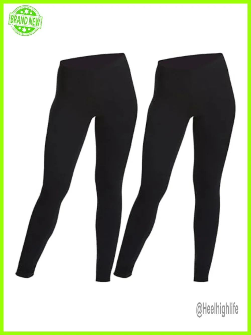 Velvety Super Soft 4-Way Stretch High-Waist Yoga Leggings 2-Pack